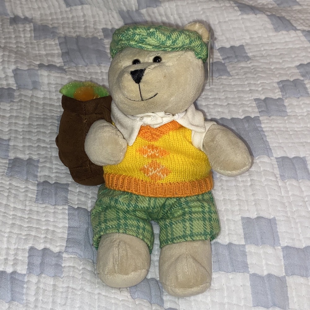 Starbucks Bearista Plush Golf Bear 2006 Caddy 50th Edition Stuffed Animal NWT
